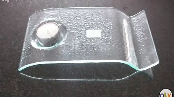 Teelicht Kerzen Glas Platte / Schale