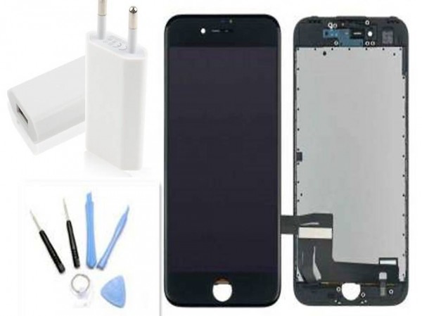  Portofrei schwarz LCD iPhone 8 Plus Display +stecker