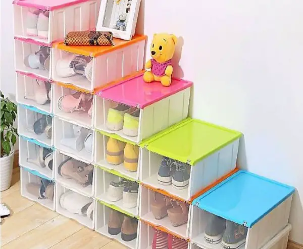  Portofrei 8 x Schuh Box kasten Aufbewahrung