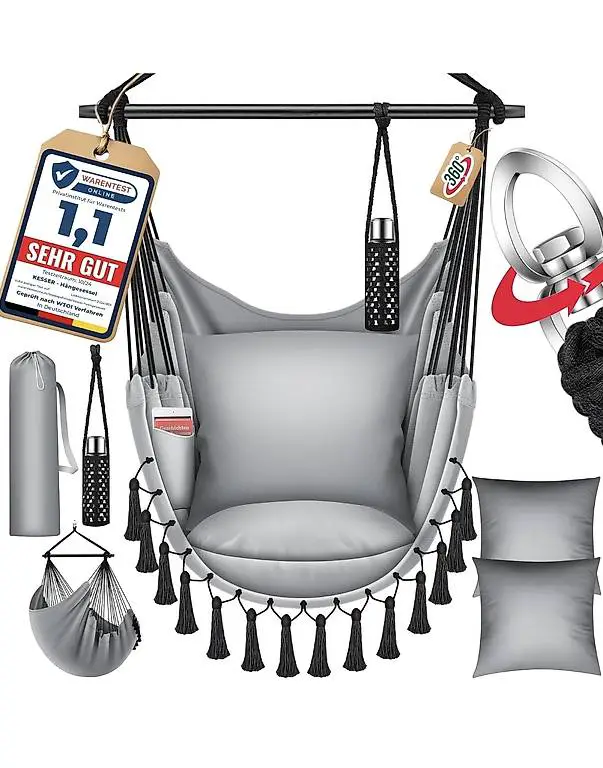 Hängesessel mit 2 Kissen