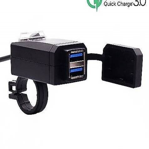  QC3.0 Dual USB Ladegerät Wasserdicht Für Motorrad Lenker