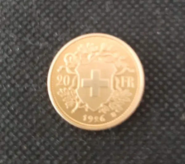 Goldvreneli 20 CHF 1926 - Replica, neu
