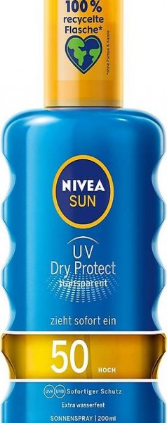 NIVEA Sun UV Dry Protect Transparentes Sonnenspay LSF 50