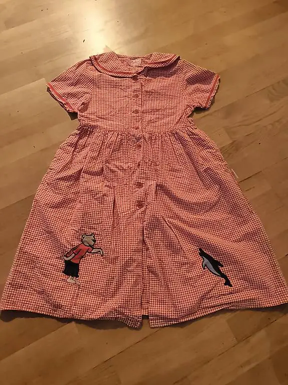 Sigikid Kleid vintage retro 140 146 Stickerei Waldorf