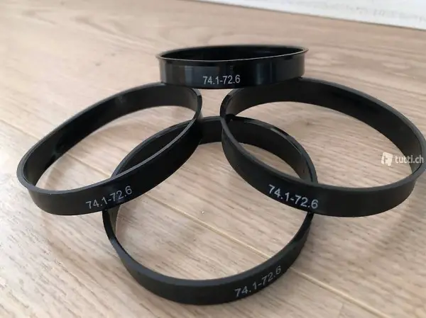 Alle 4 für 25.- Neue Zentrierringe 72,6 - 74,1