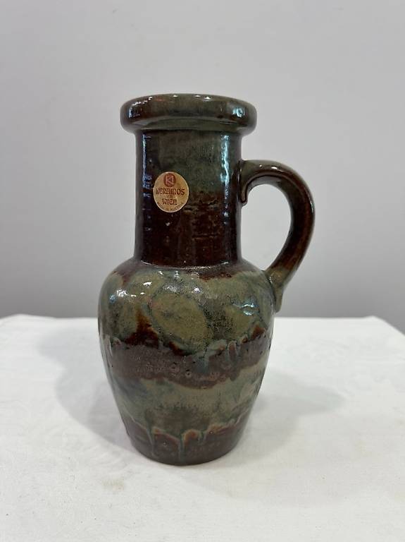 Keramos Krug aus Wien - Handglasierte Keramik ca. 1950
