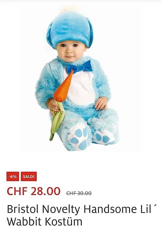 Costume carnevale 6-12 mesi