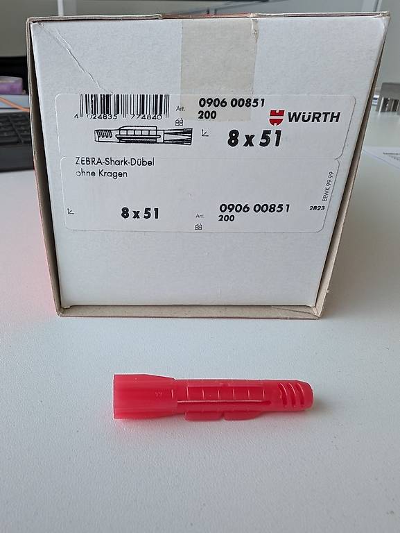 Würth 8x51 Dübel Zebra-Shark-Dübel