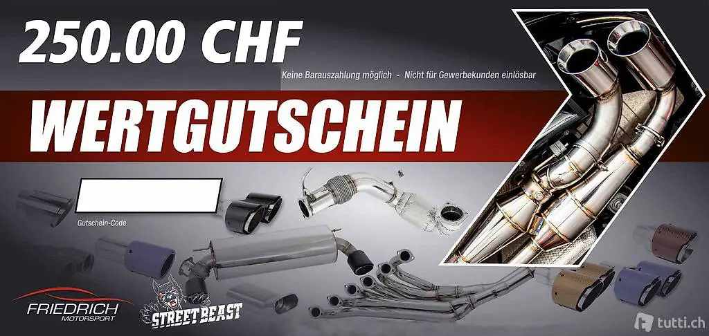  Geschenkgutschein 250 CHF