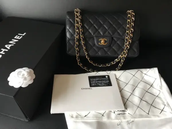 CHANEL Classic Black Caviar