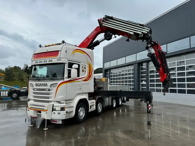 scania, r580 10x4 fassi 990, kran