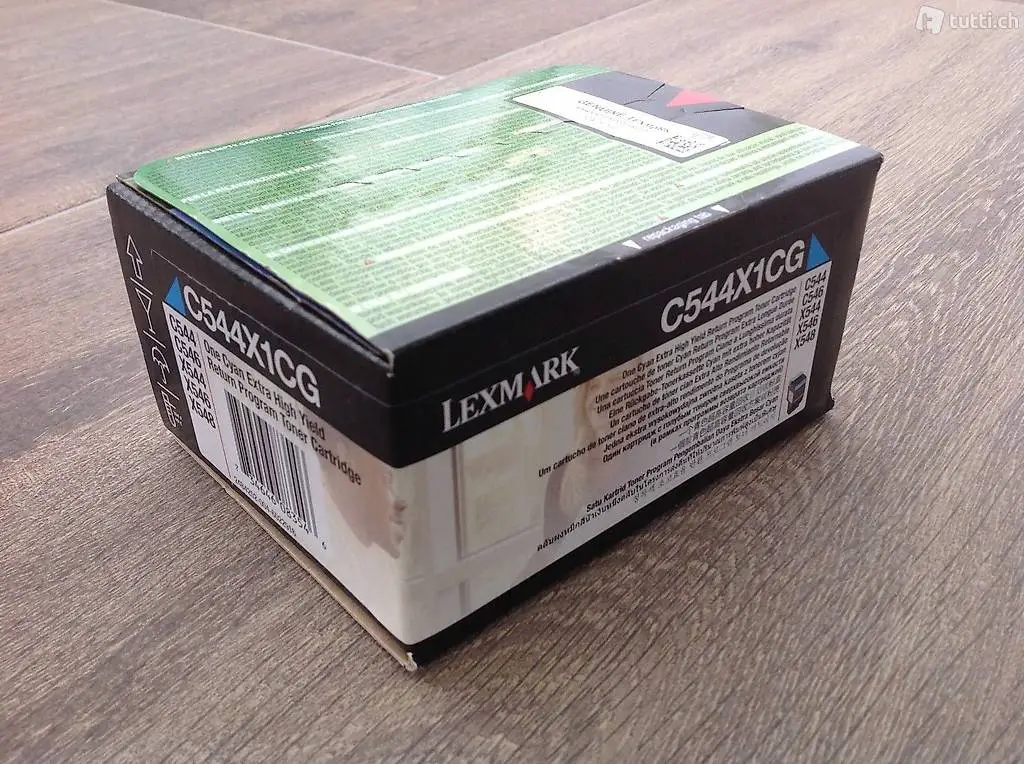  Orig. Lexmark C544, X544, X546 High Yield cyan Toner, C544X1CG