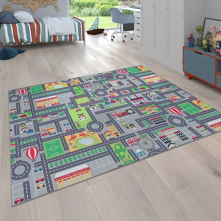 Kinderteppich Strassenteppich 240x340