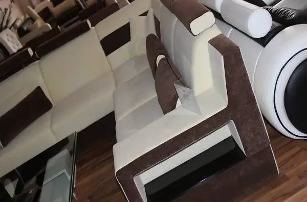  ECKSOFA TEXTIL STOFF COUCH SOFA ULM II SOFORT LIEFERBAR