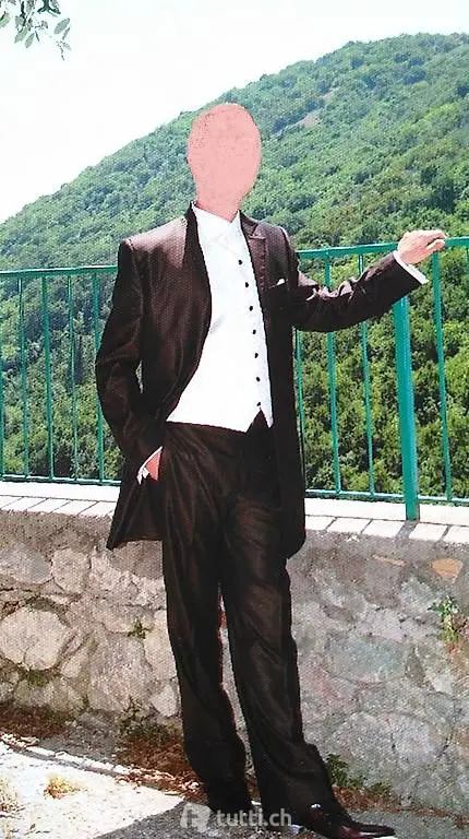 Hochzeitsanzug aus Wolle/Seide der Marke ARCHETIPO, Gr. 52