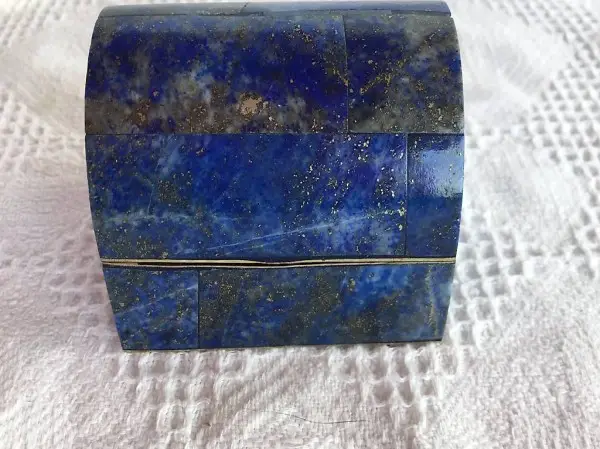 Altes Lapislazuli Schmucktrückli / Schatzkiste