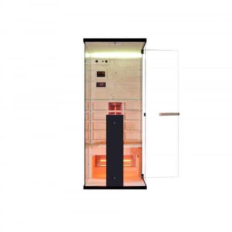 Infrarotsauna BARI80 mit Vollspektrumstrahler - 80x110x190cm