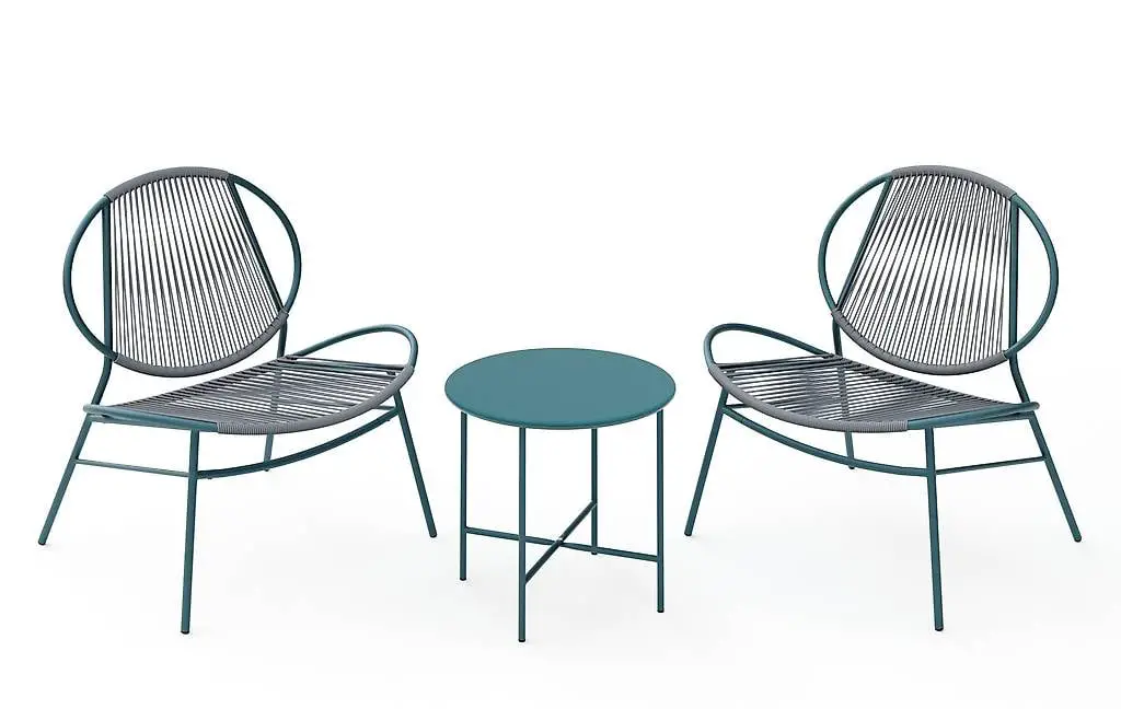  Gartenmöbel Set BORNEO petrol