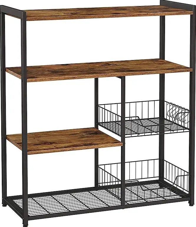 Standregal mit 2 Metallkörben