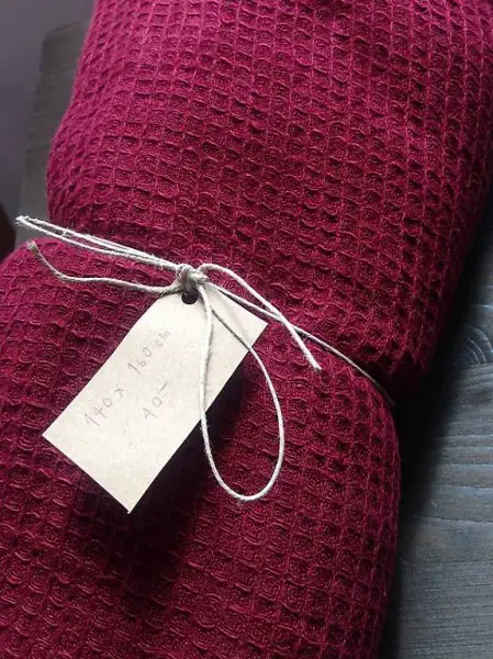 Neuer Baumwollstoff weinrot 140x160cm