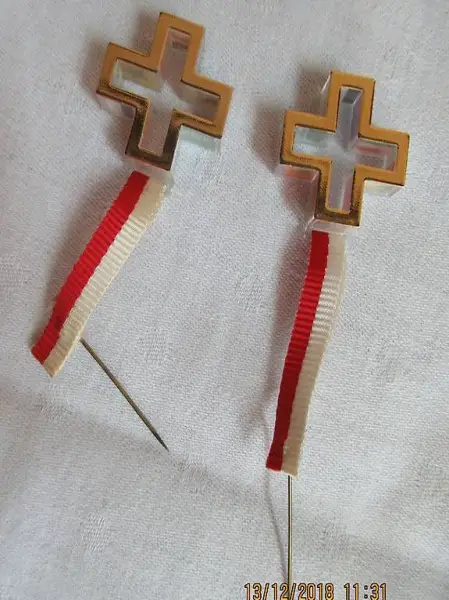  1 August Abzeichen Plakette, Anstecker, von 1973