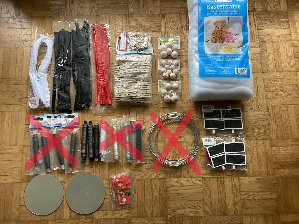 diverses Bastelmaterial, einzeln oder alles zusammen