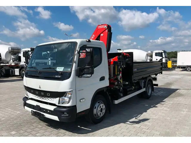 mitsubishi, fuso canter 9c18 mit fassi f65b, kran
