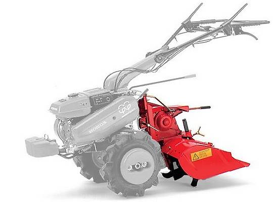 Anbau Bodenfräse zu Honda F610/660