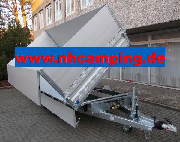 Humbaur Dreiseitenkipper HTK 3500.37 mit Alu-Aufsatzbordwänden