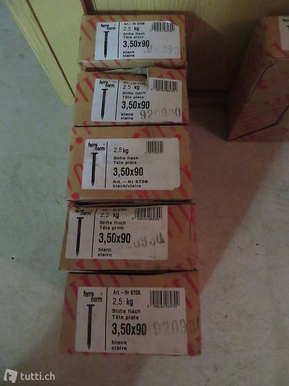 Nägel Flachkopf-Stifte abzugeben