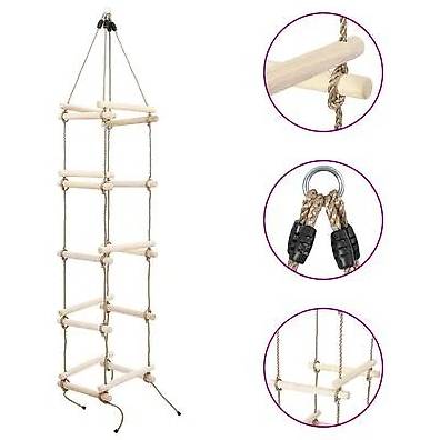 Kinder-Strickleiter 200 cm Holz 654165465