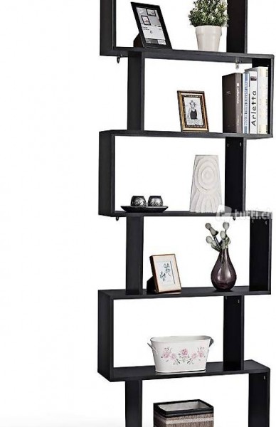  Bücherregal Holz, Standregal mit 6 Ebenen