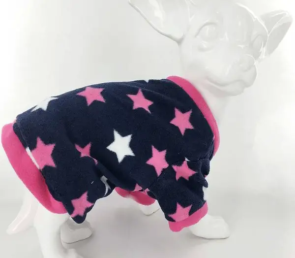  F+M Fleecepulli HIMBEERSTERN für Chihuahua