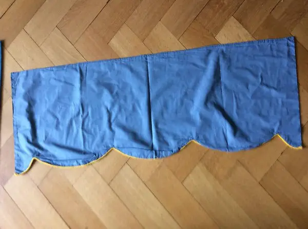 Schabracke Vorhang fleur de lys shabby ka international