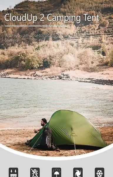 Naturehike Wolke Bis 2 Ultraleicht 20D Stoff Zelt