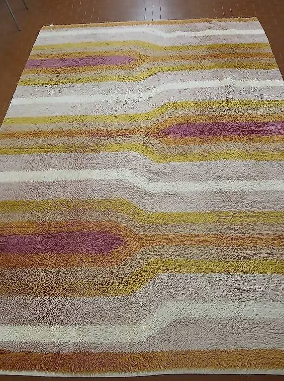 Tappeto 290x200 cm, cotone misto lana, pulito buono stato