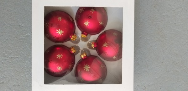 NEUWeihnachtskugeln rot