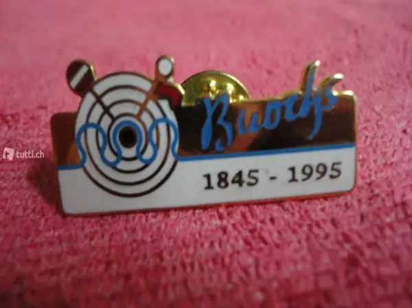  PIN Anstecker, Gold, von Buochs 1845 bis1995
