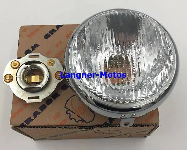 Scheinwerfer SIEM rund Ø 105mm Echtglas Vespa 150 VL2 / VL3