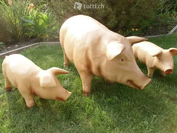  Schöne schweine Familie Gartendekoration Gartendekoidde