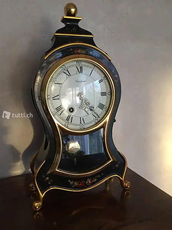 Pendule Bucherer - Neuenburger schwarz - Sonceboz Uhr Werk