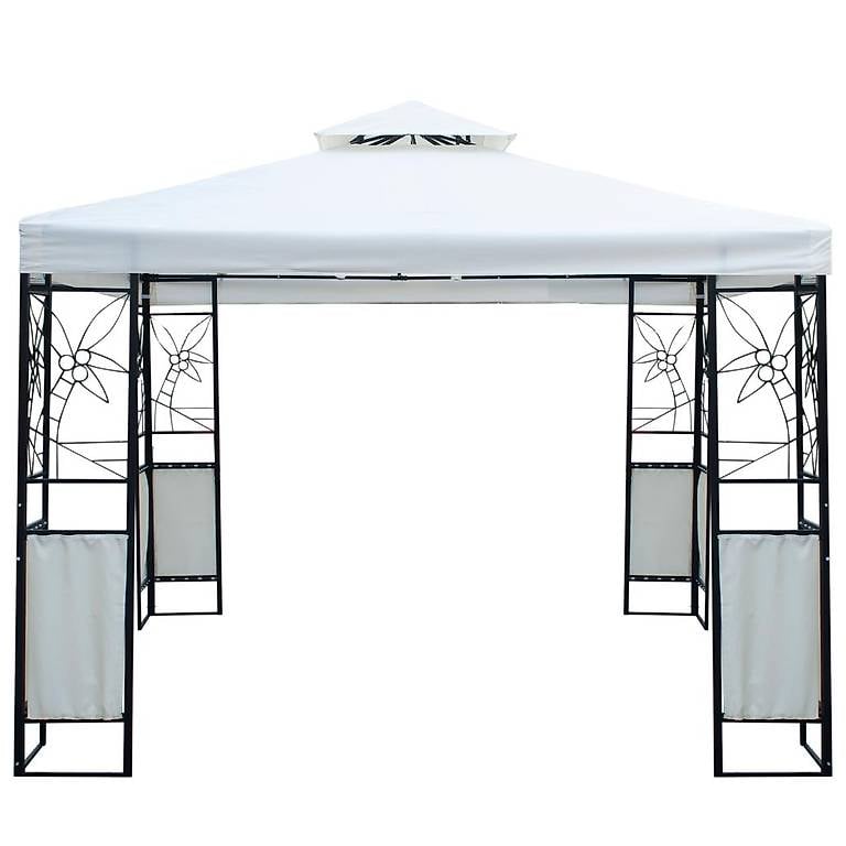 Gartenpavillon Gazebo 3 x 3 m weiss