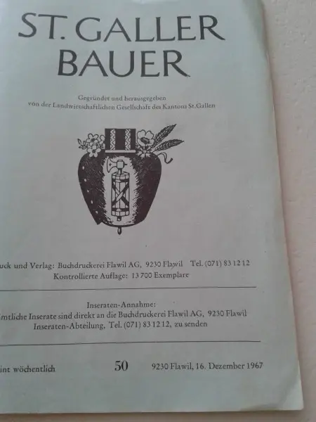 Zeitschr. St.Galler Bauer 1967
