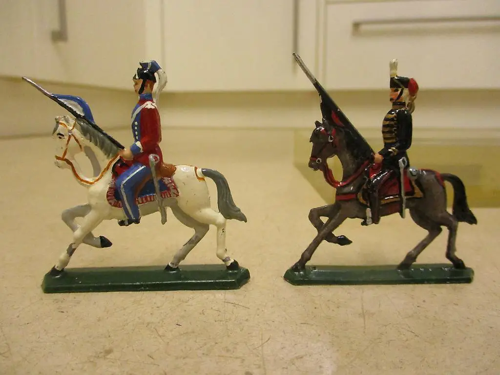 Set mit 8 Zinn-Soldaten Westfälische Zinnfiguren-Manufaktur