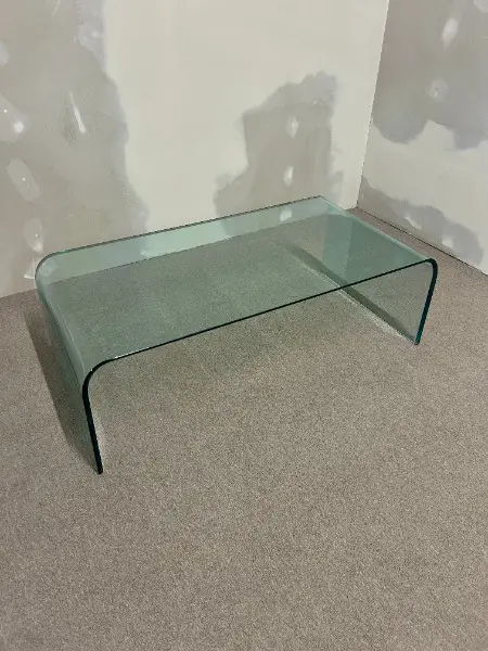 Vintage Glas Couchtisch Sica Design, Made in Italy