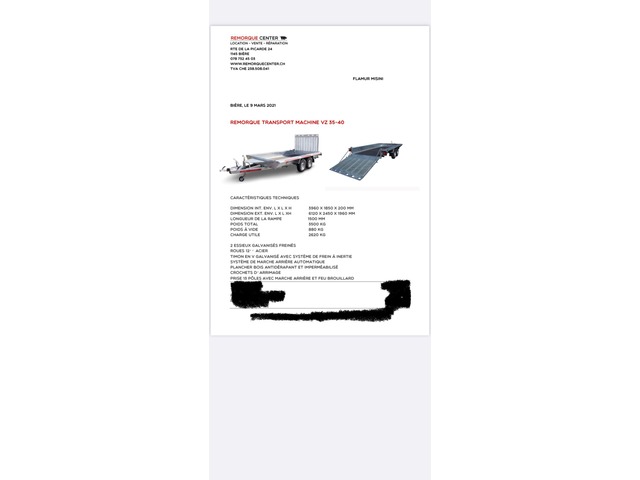 VZ 35-40, Baumaschinenanhänger