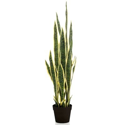  vidaXL Emerald Künstliche Sansevieria im Kunststofftopf 97 cm