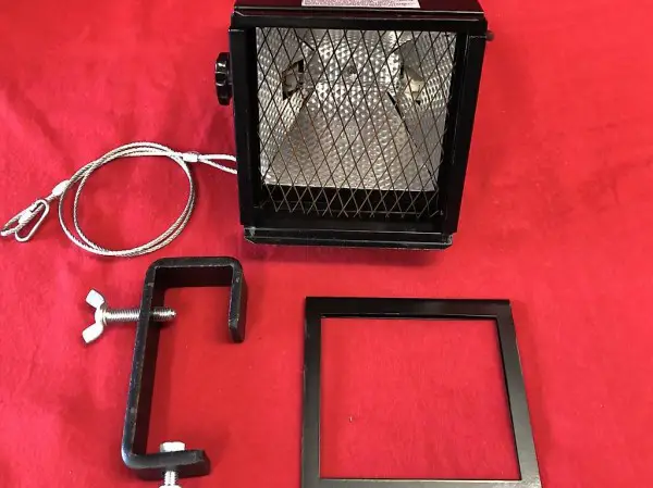 Fluter Rampe 0,5kW mit Gitter und Filterrahmen