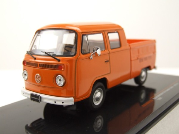 NEU: VW T2b Pick Up Doka 1972-1979 orange / weiss 1:43
