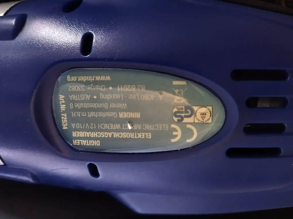 Pistola per ruote 12 V